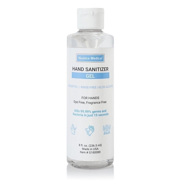 New Nuance Sanitizing Gel Fragrance Free Hand Sanitizer Hands Antiseptic - Picture 2 of 3